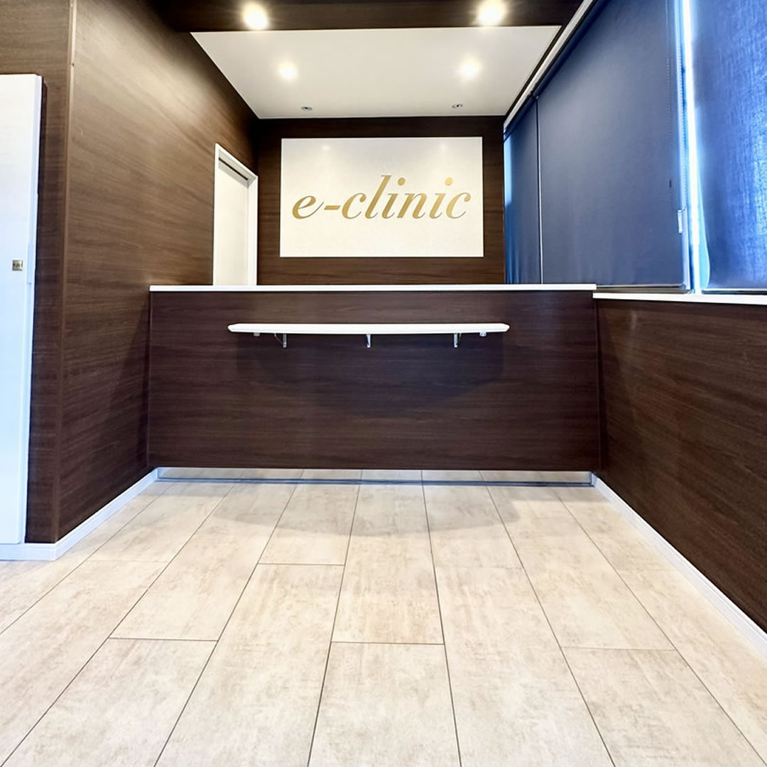 京都にある美容外科の内装