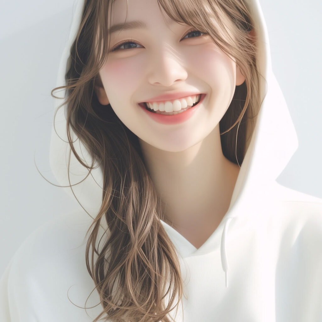 京都で切らないクマ取りをした女性のイメージ