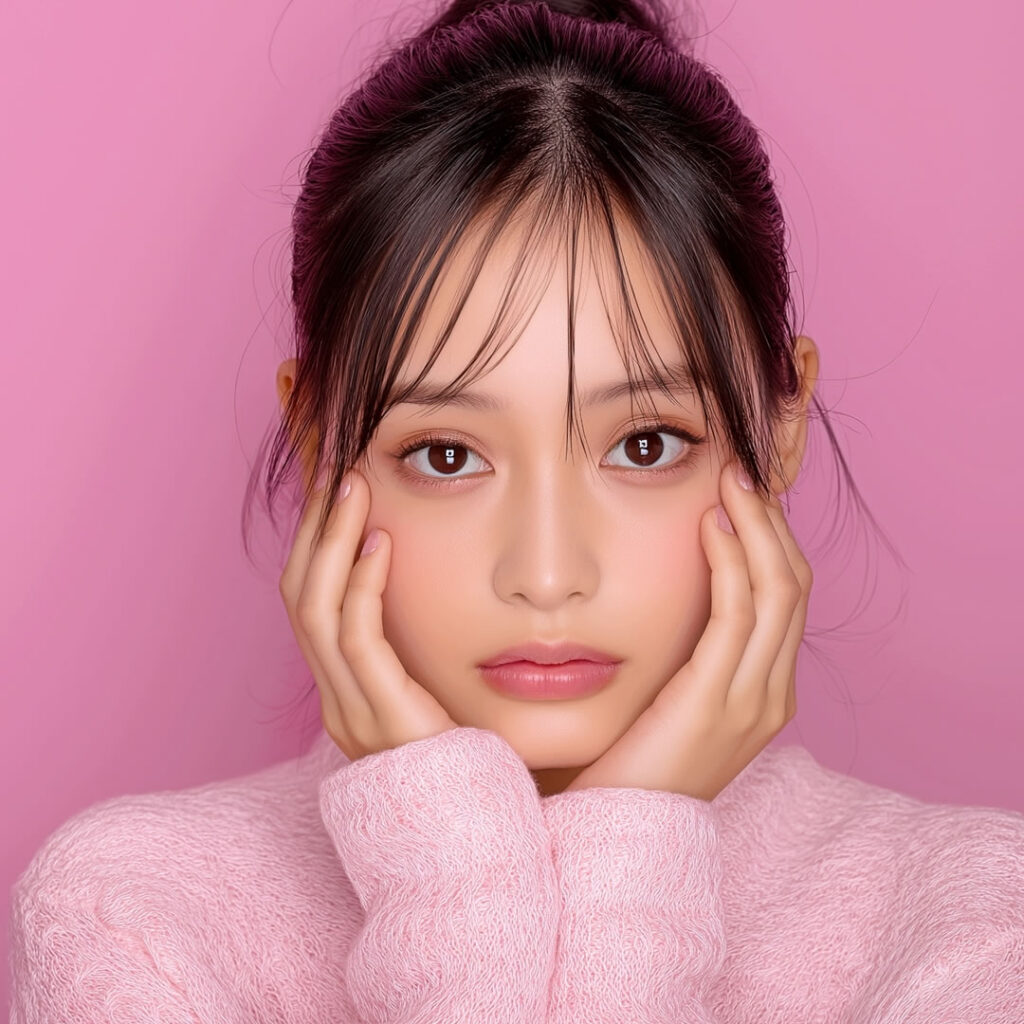 京都で顎下の脂肪吸引をした女性のイメージ