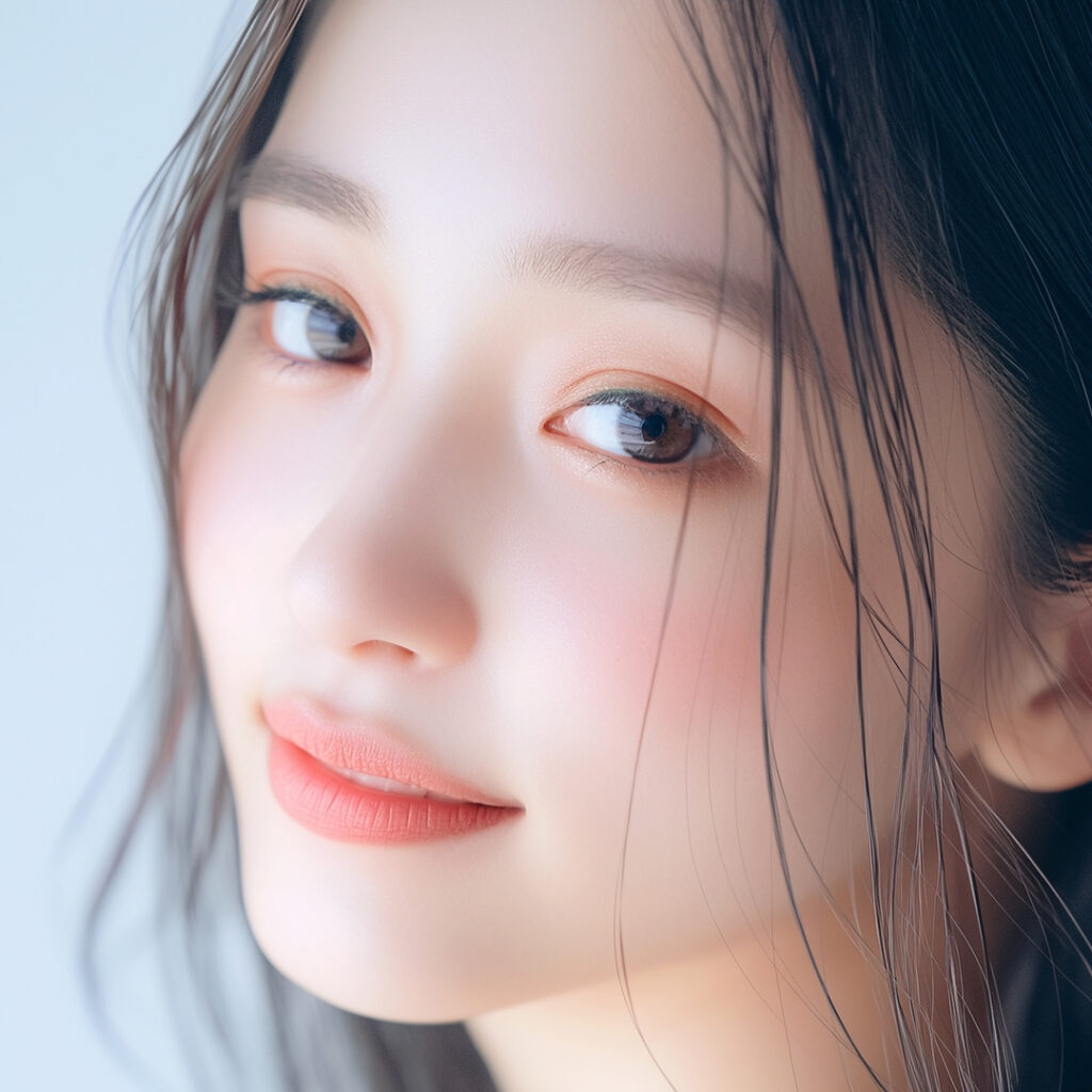 目元が可愛い女性
