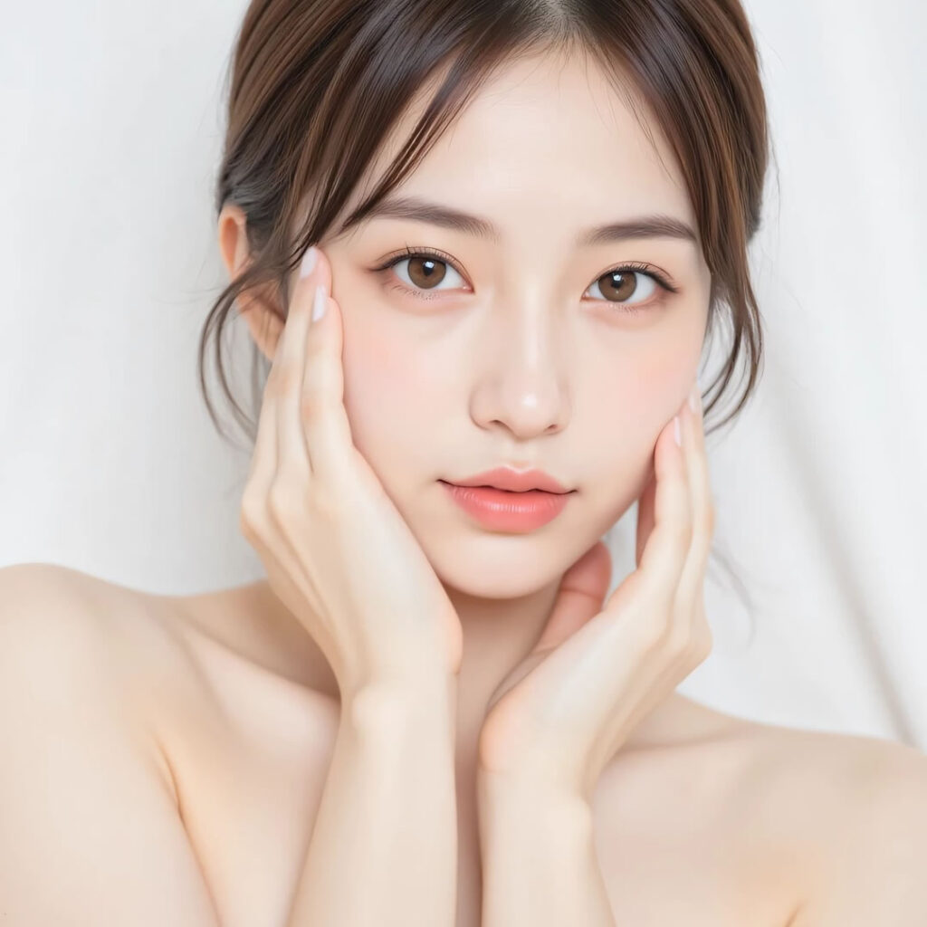 京都でヒアルロン酸注注射をしようとしている女性のイメージ